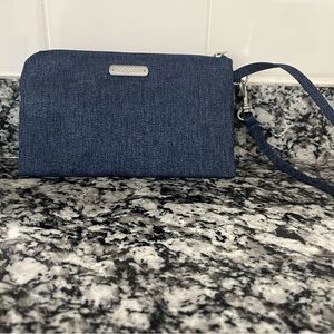 Baggallini Dark Navy Wristlet with Removable Strap